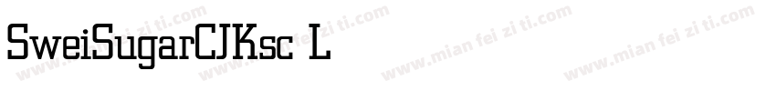 SweiSugarCJKsc Light字体转换
